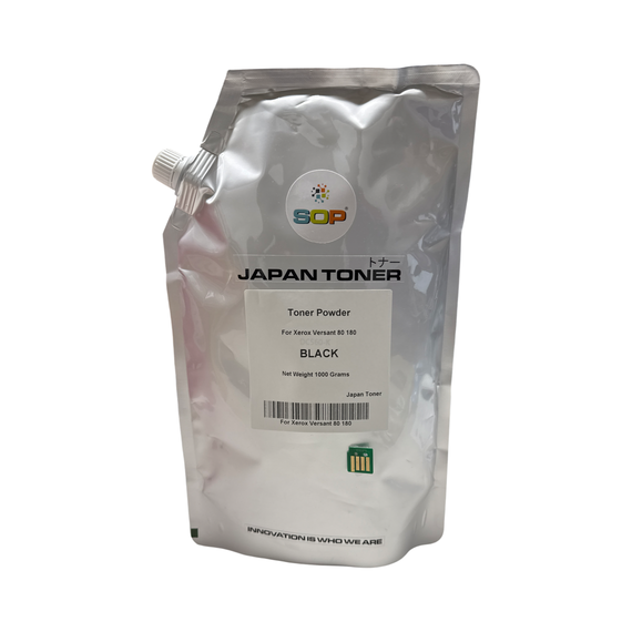 1 KG Japan Replacement Toner for Xerox Versant 80, 180, 280 Press Toner Japan Powder (1 KL TONER BAG) DMO Chip Version - 006R01646 - 49 (Japan Toner)