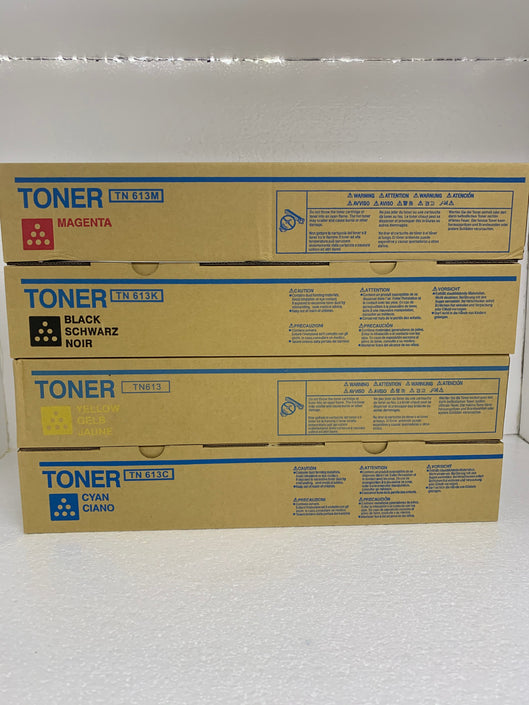 4 PACK Japan Replacement Toner for Konica Minolta BizHub C452 C552 C652 TN613K TN613CMY non-OEM (Japan Toner) - SOP-TECHNOLOGIES, INC.