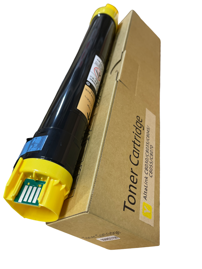 Japan Replacement Toner for Xerox AltaLink C8030 C8035 C8045 C8055 C8070 Toner Cartridge-Yellow (Metered)