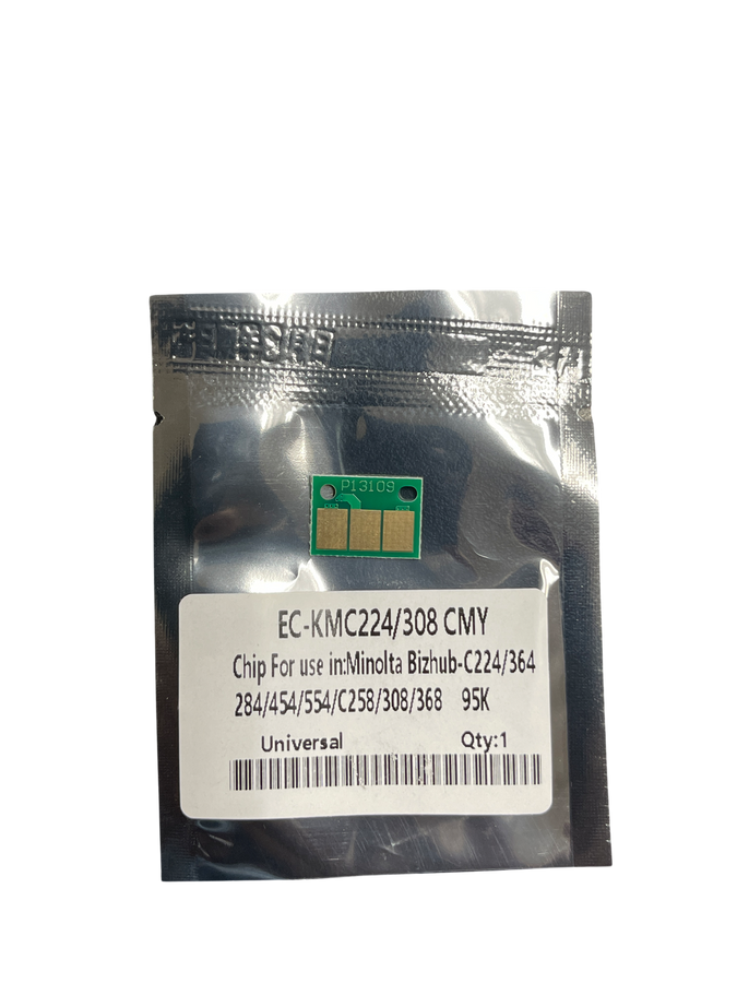 1 pc Replacement  Color (CMY) Drum Chip  For Konica Minolta Bizhub C658 C558 C458 C368 C308 DR-313 CMY non-OEM