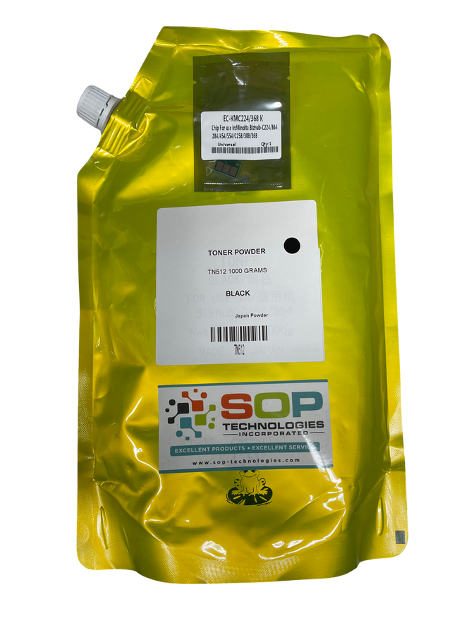 1Kg Japan Replacement Toner Powder for Konica Minolta Bizhub TN512K BLACK (Japan Toner)