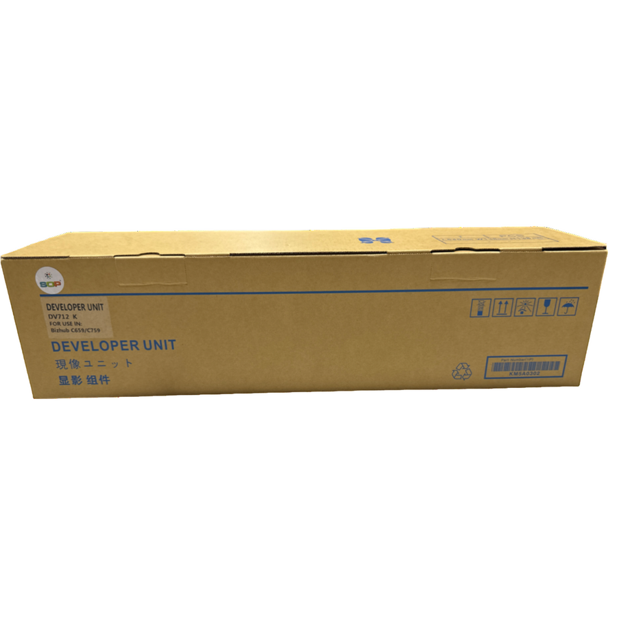 Replacement DV712 for  Konica Minolta (A9K703D) Black Developing Unit + Developer