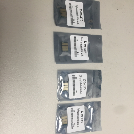 4 x Toner Reset Chip Refill for Konica Minolta Bizhub C25 CMYK - SOP-TECHNOLOGIES, INC.