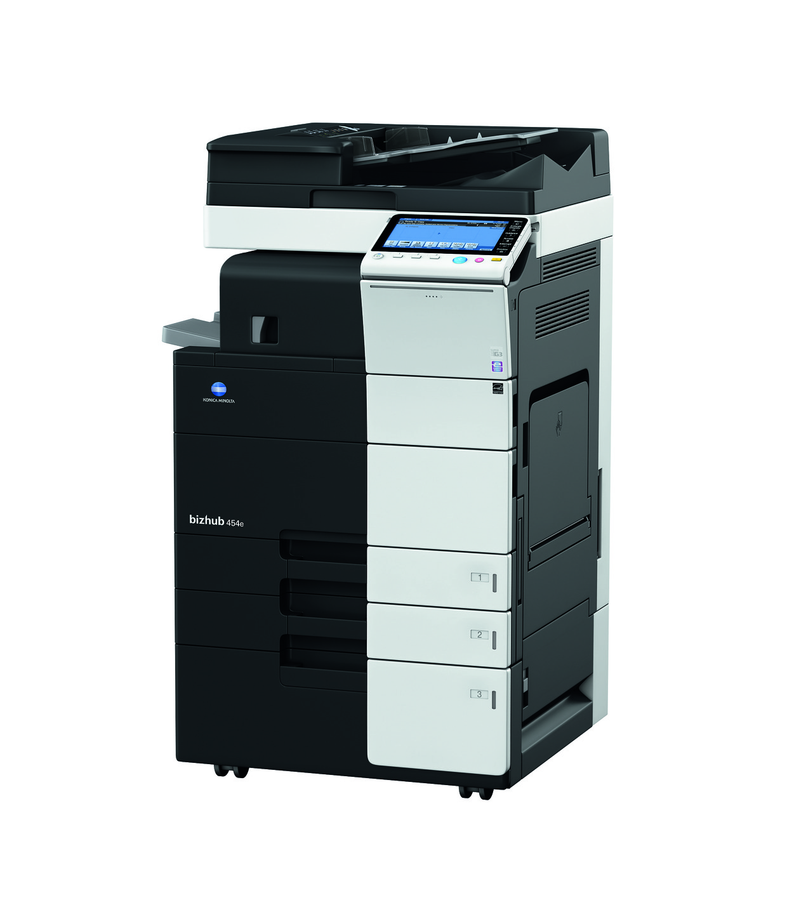 Konica Minolta Bizhub 454E (Meter and prices depending on availability) Off Lease Printer - SOP-TECHNOLOGIES, INC.