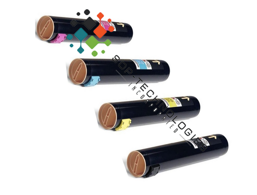 4 PACK Japan Replacement Toner For Xerox Phaser 7760 SOLD Version 106R01160-63  (Japan Toner)