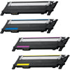 COMPATIBLE SAMSUNG K406S (CLT-K406S) TONER CARTRIDGE (Color Set of 4): 1 each of Black (K406), Cyan (C406), Magenta (M406) & Yellow (Y406)