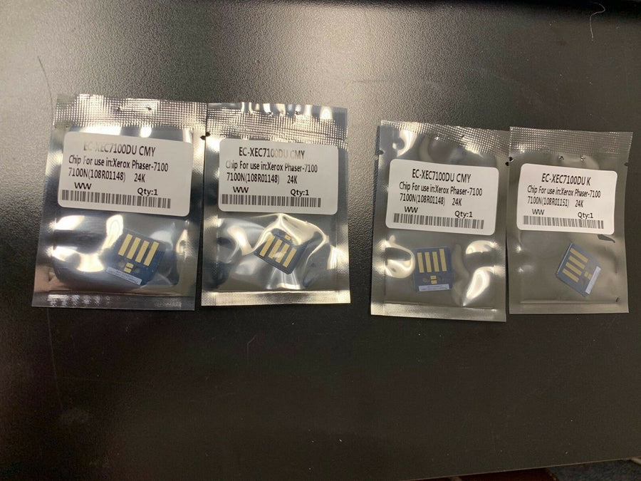 4 Pk Replacement 108R01148/108R01151 Imaging Unit Drum Chip for Xerox Phaser 7100 CMYK